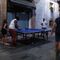 Ping pong en la calle